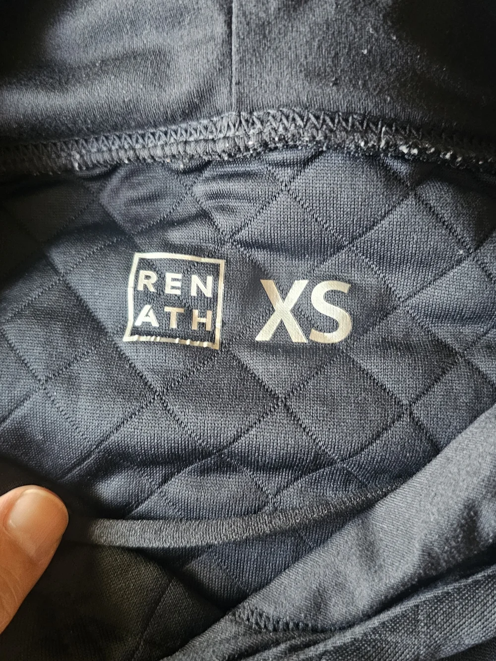 Men's Black Quilted Crewneck Sweatshirt with F1 Logo